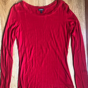 Express Red Long-Sleeve Shirt